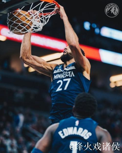 戈贝尔24分赛季第二次20+，出手13次、命中11球都创赛季新高